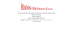 Desktop Screenshot of hann-invest.hr