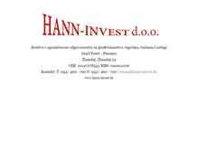 Tablet Screenshot of hann-invest.hr
